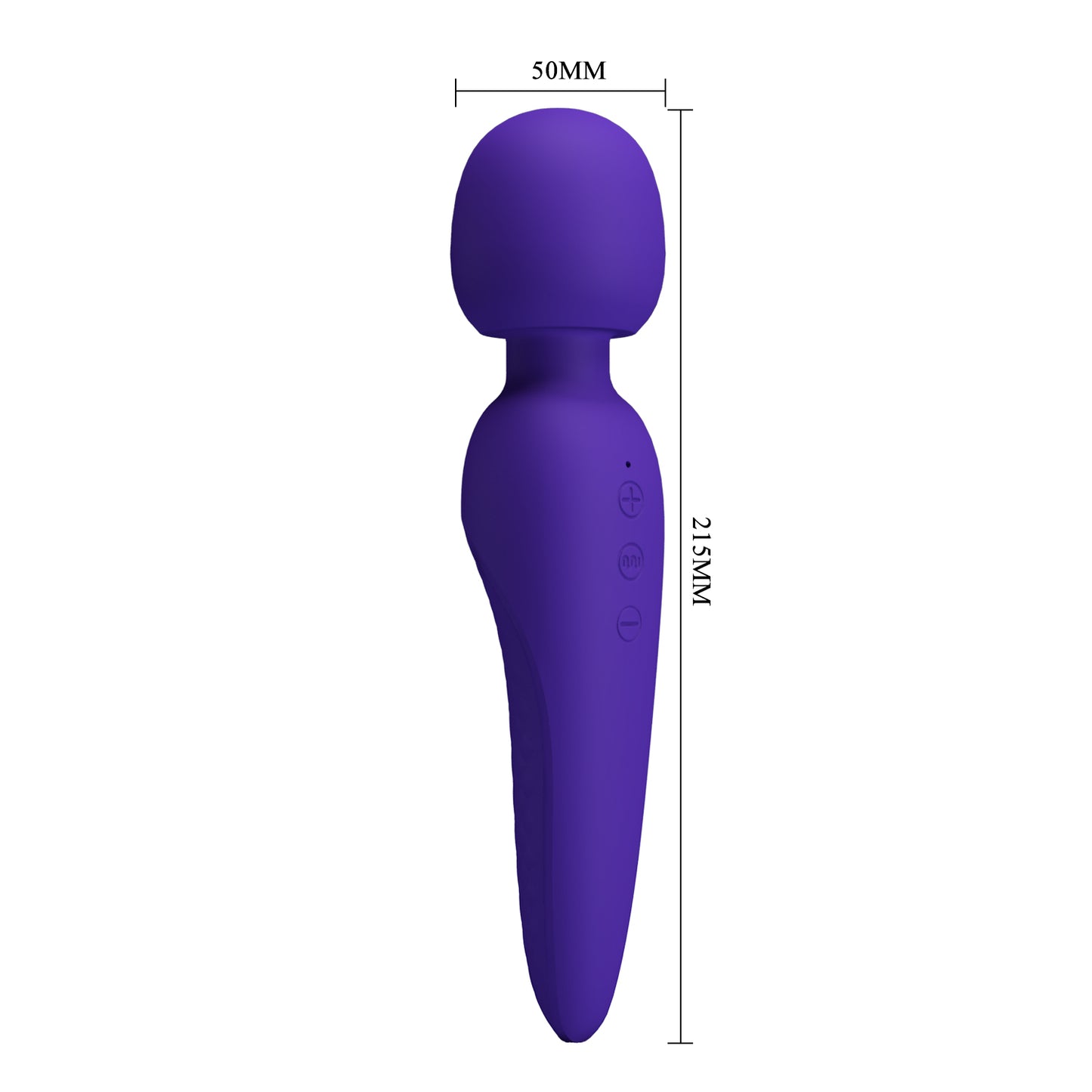 Pretty Love Super Soft Silicone Meredith Wand Massager Purple