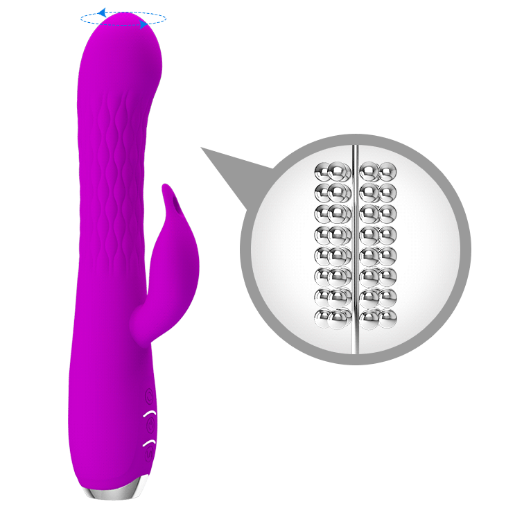 Pretty Love Molly Rotating Rabbit Vibrator Purple