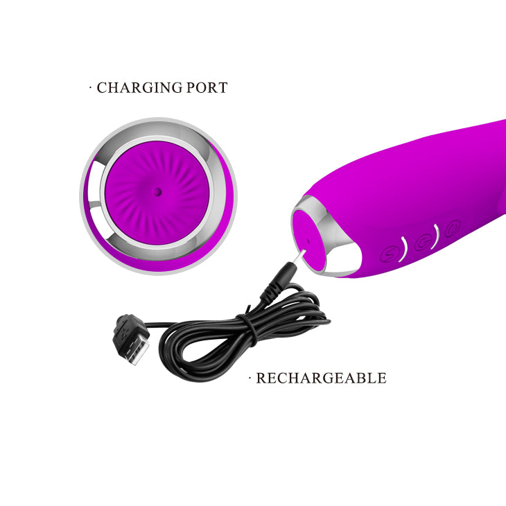 Pretty Love Molly Rotating Rabbit Vibrator Purple