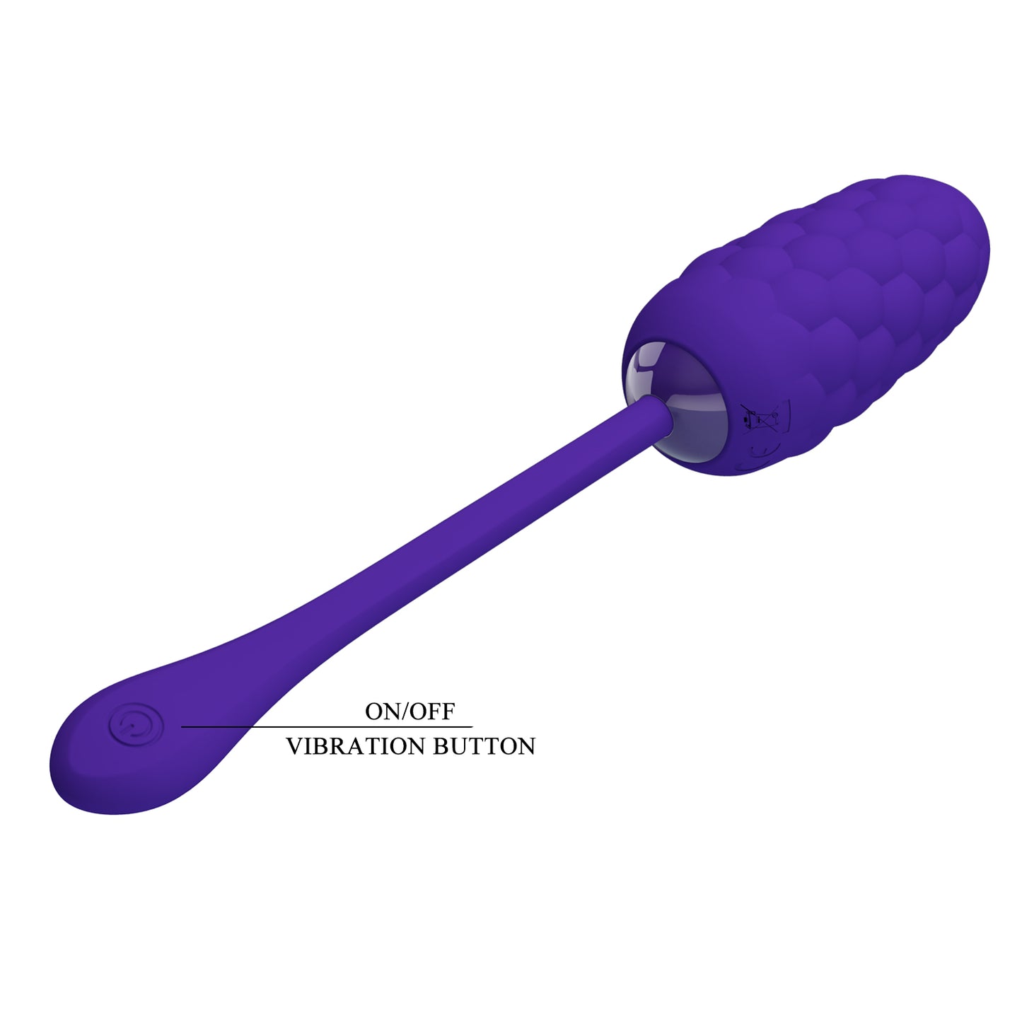 Pretty Love Super Soft Silicone Marina Vibrating Egg Purple