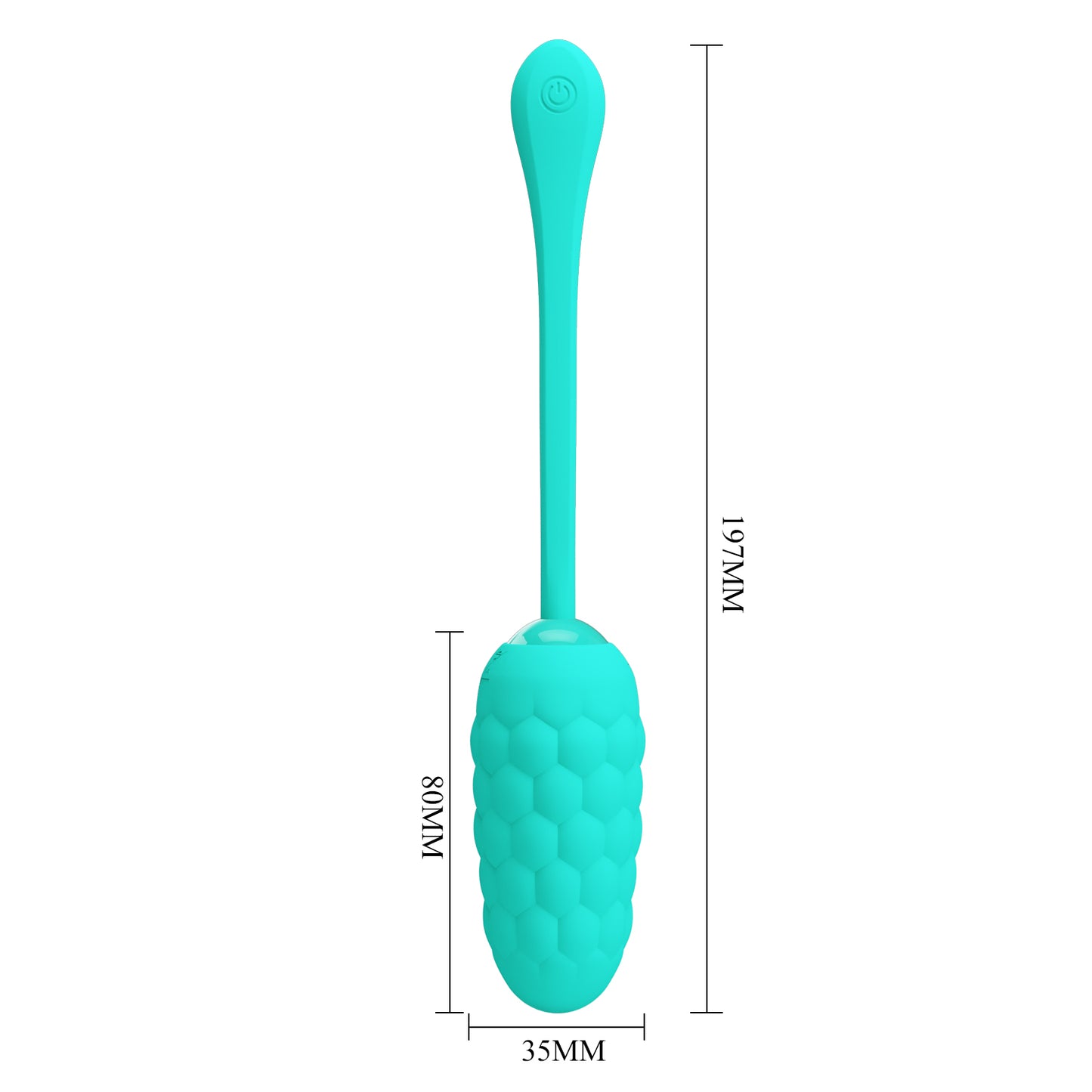Pretty Love Super Soft Silicone Marina Vibrating Egg Green