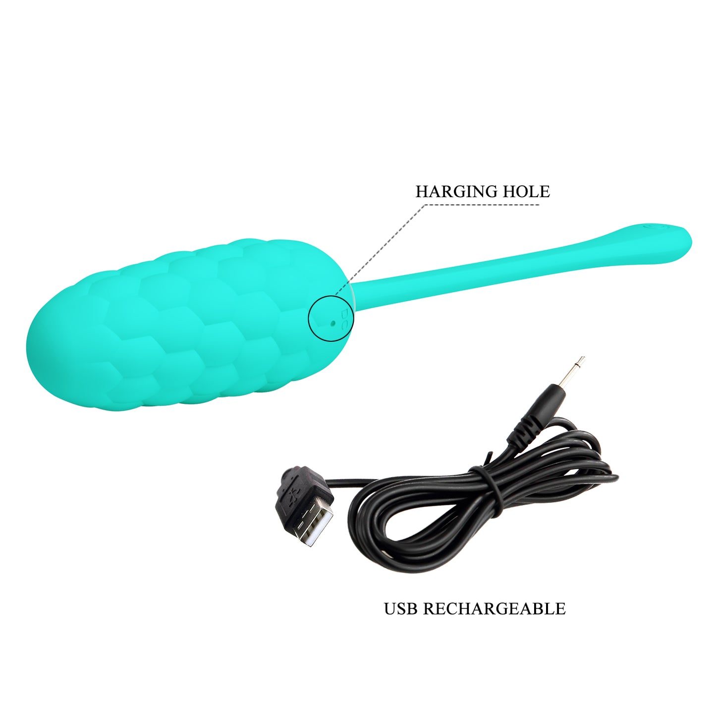 Pretty Love Super Soft Silicone Marina Vibrating Egg Green