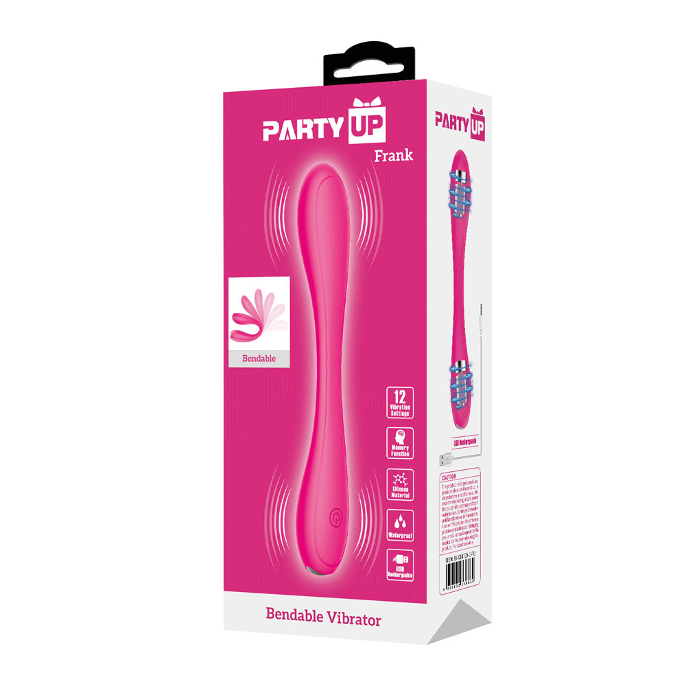 Party Up Frank Bendable Vibrator Pink