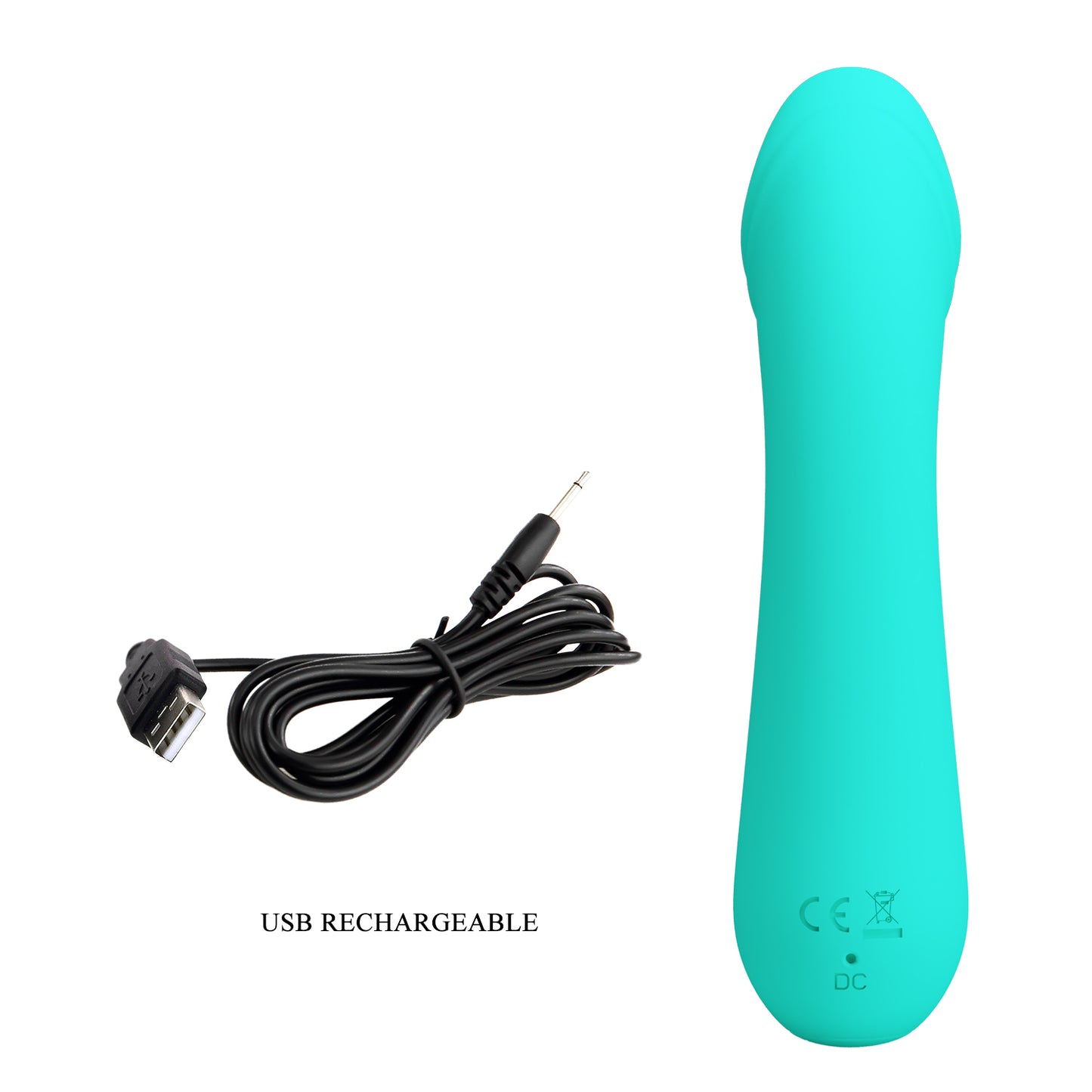 Pretty Love Super Soft Silicone Cetus G-Spot Vibrator Seafoam