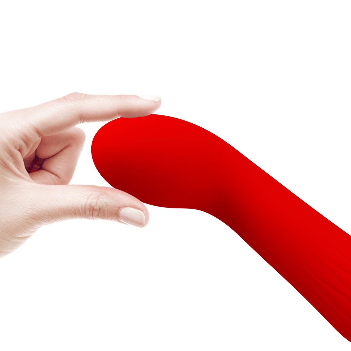 Pretty Love Faun Super Soft Silicone Flexible G-Spot Vibrator Red