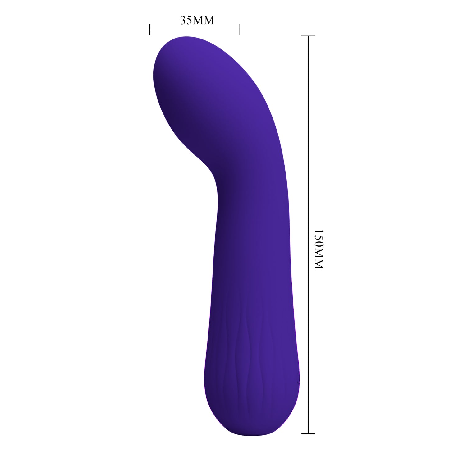 Pretty Love Faun Super Soft Silicone Flexible G-Spot Vibrator Purple