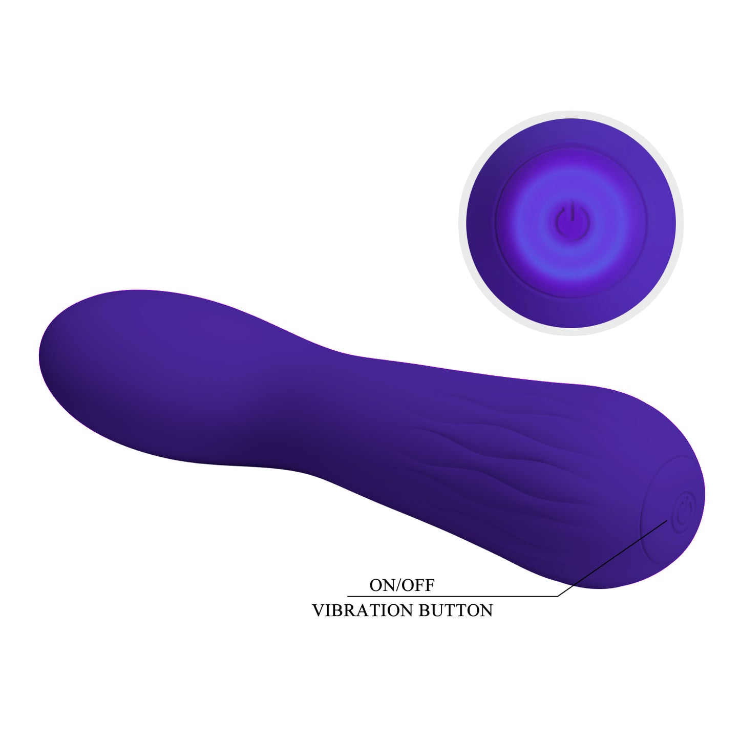 Pretty Love Faun Super Soft Silicone Flexible G-Spot Vibrator Purple