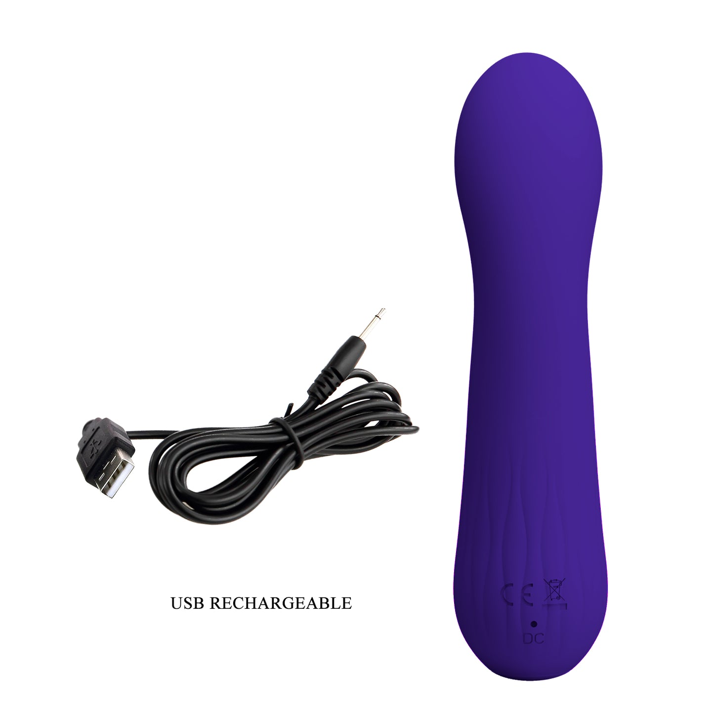 Pretty Love Faun Super Soft Silicone Flexible G-Spot Vibrator Purple