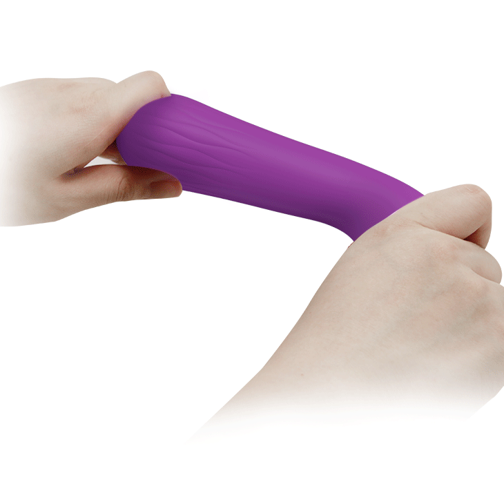 Pretty Love Faun Super Soft Silicone Flexible G-Spot Vibrator Purple