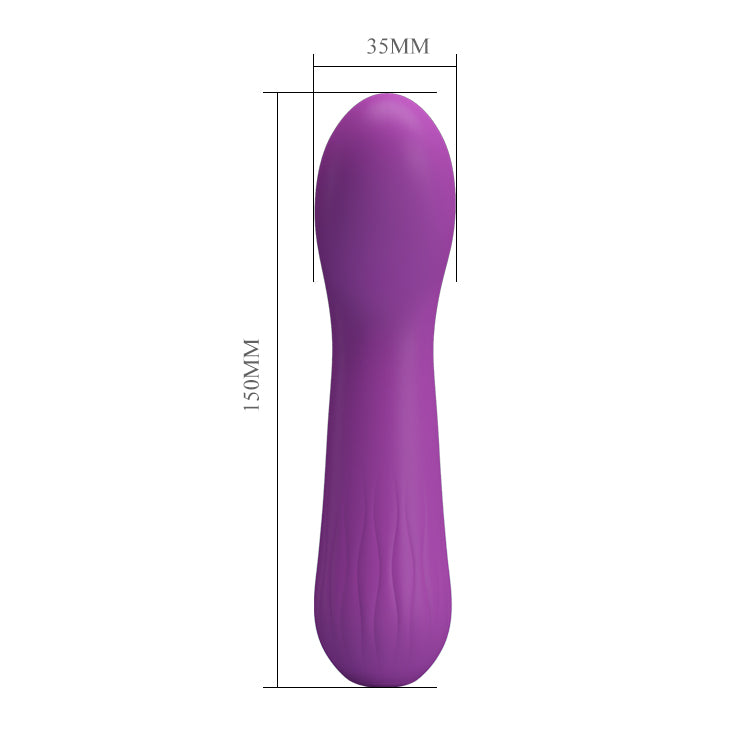 Pretty Love Faun Super Soft Silicone Flexible G-Spot Vibrator Purple