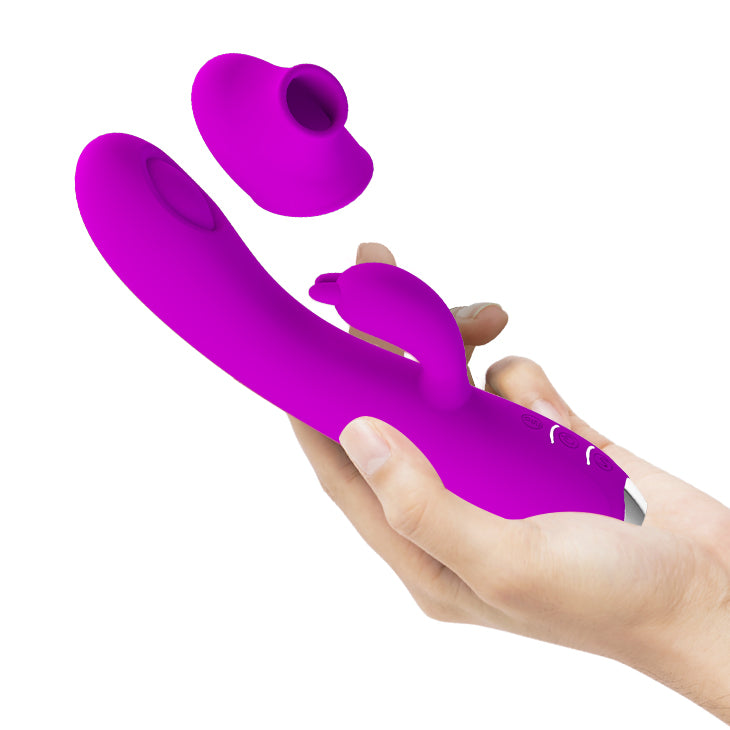 Pretty Love Regina Pulse Wave Rabbit Vibrator Purple