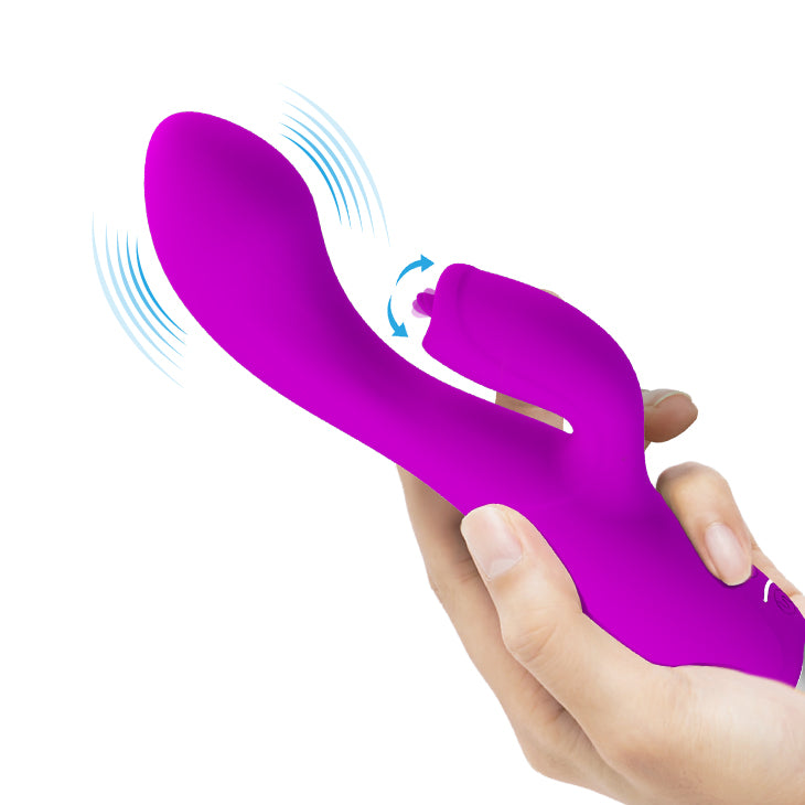 Pretty Love Gloria Rabbit Flickering Vibrator Purple
