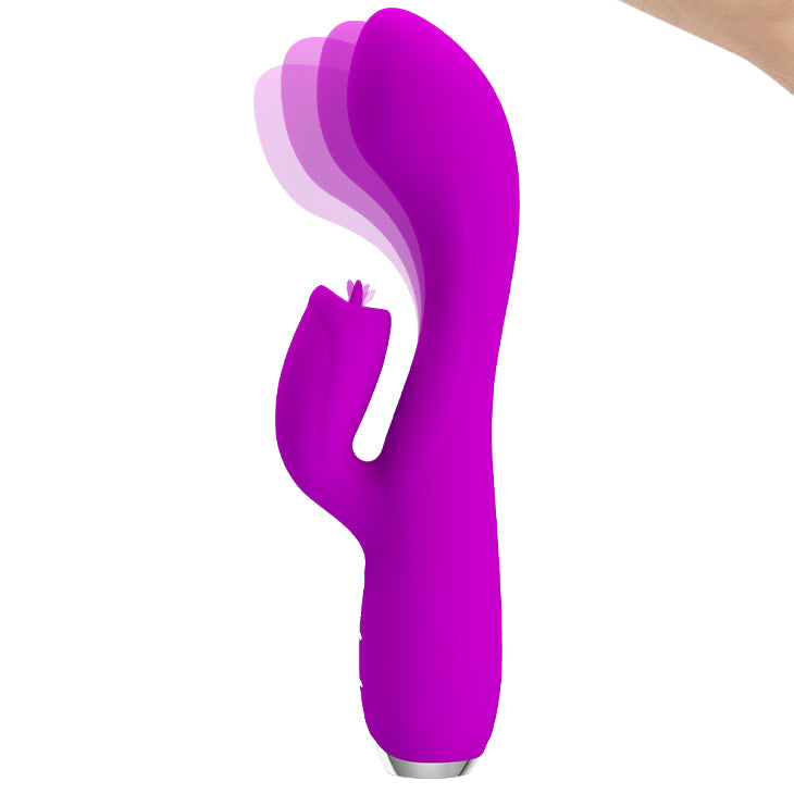 Pretty Love Gloria Rabbit Flickering Vibrator Purple
