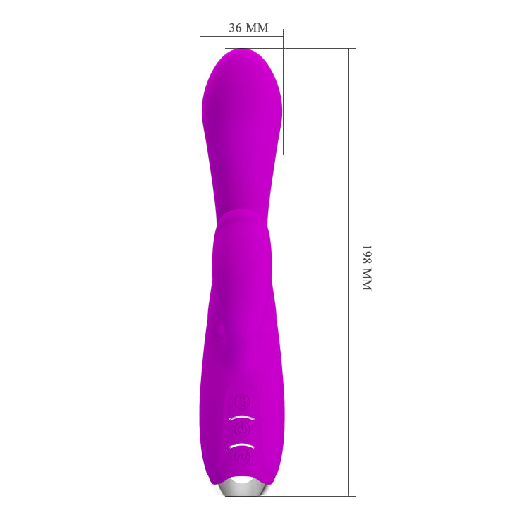Pretty Love Gloria Rabbit Flickering Vibrator Purple