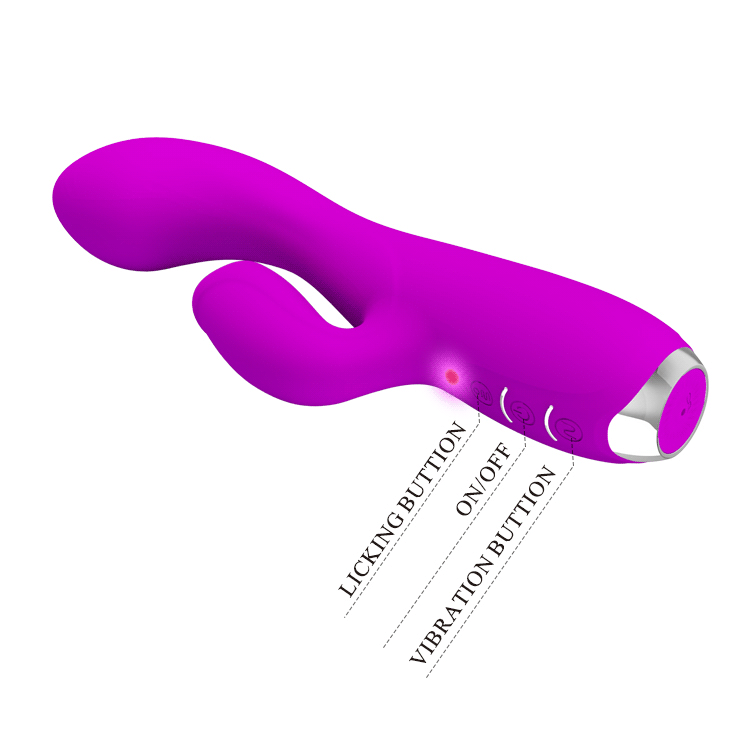 Pretty Love Gloria Rabbit Flickering Vibrator Purple