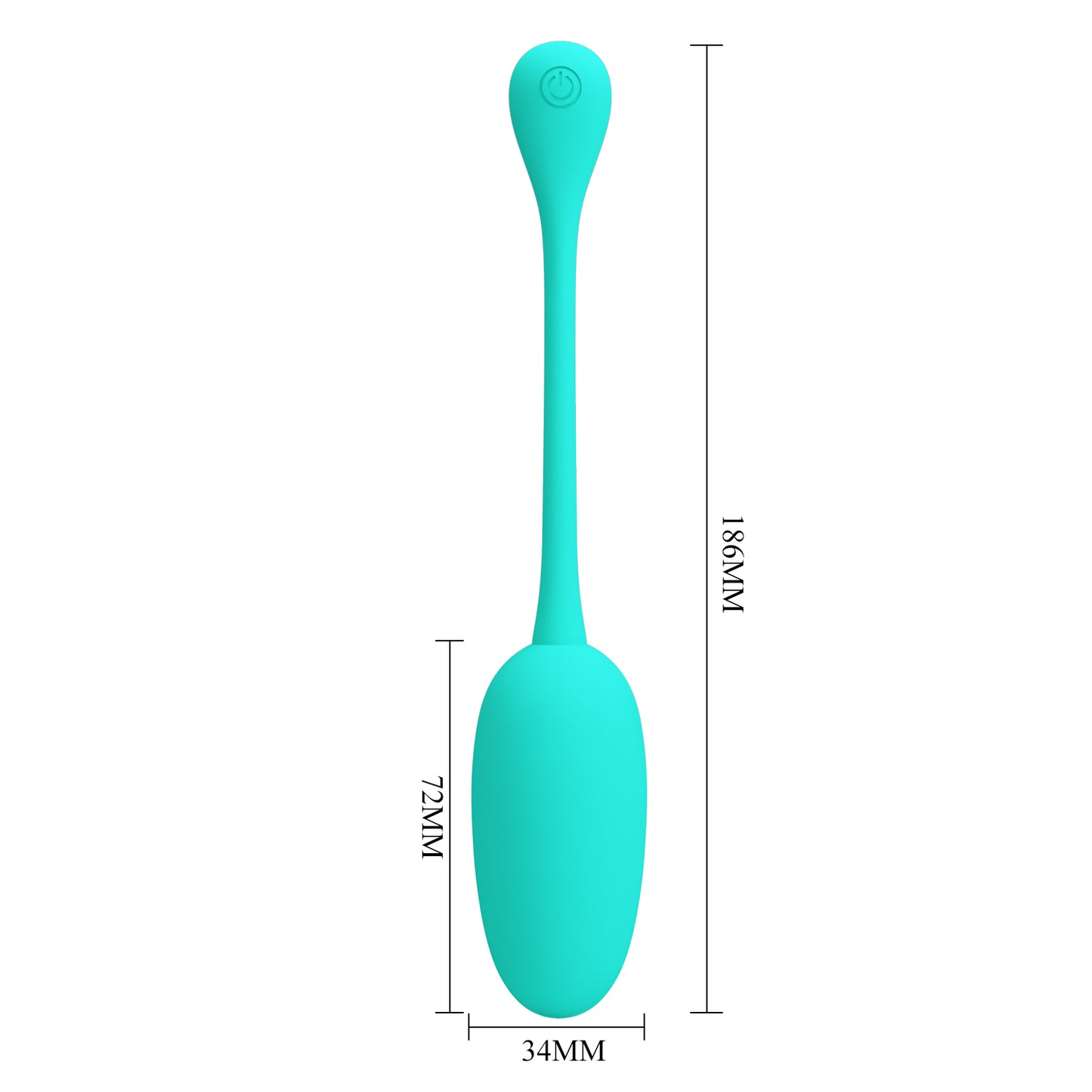 Pretty Love Super Soft Silicone Knucker Egg Vibrator Green