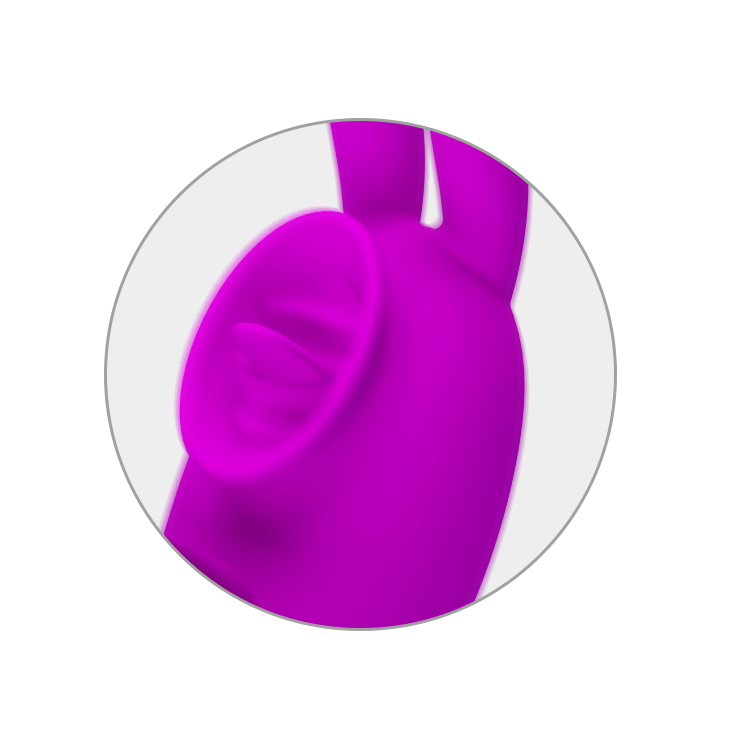 Pretty Love Cerberus Licking Rabbit Vibrator Purple