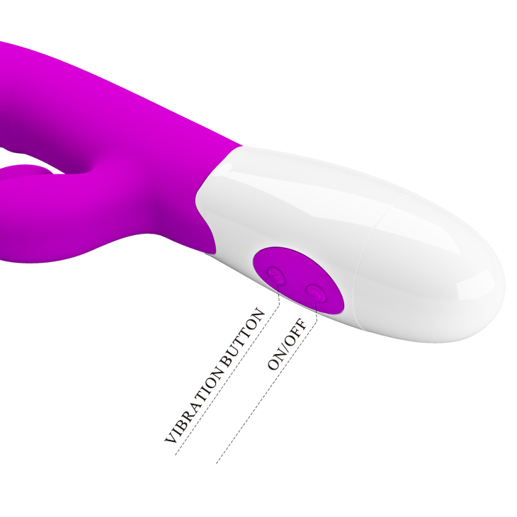 Pretty Love Cerberus Licking Rabbit Vibrator Purple