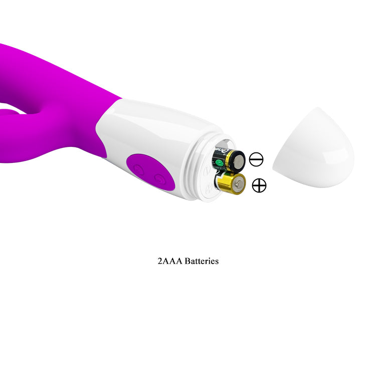 Pretty Love Cerberus Licking Rabbit Vibrator Purple