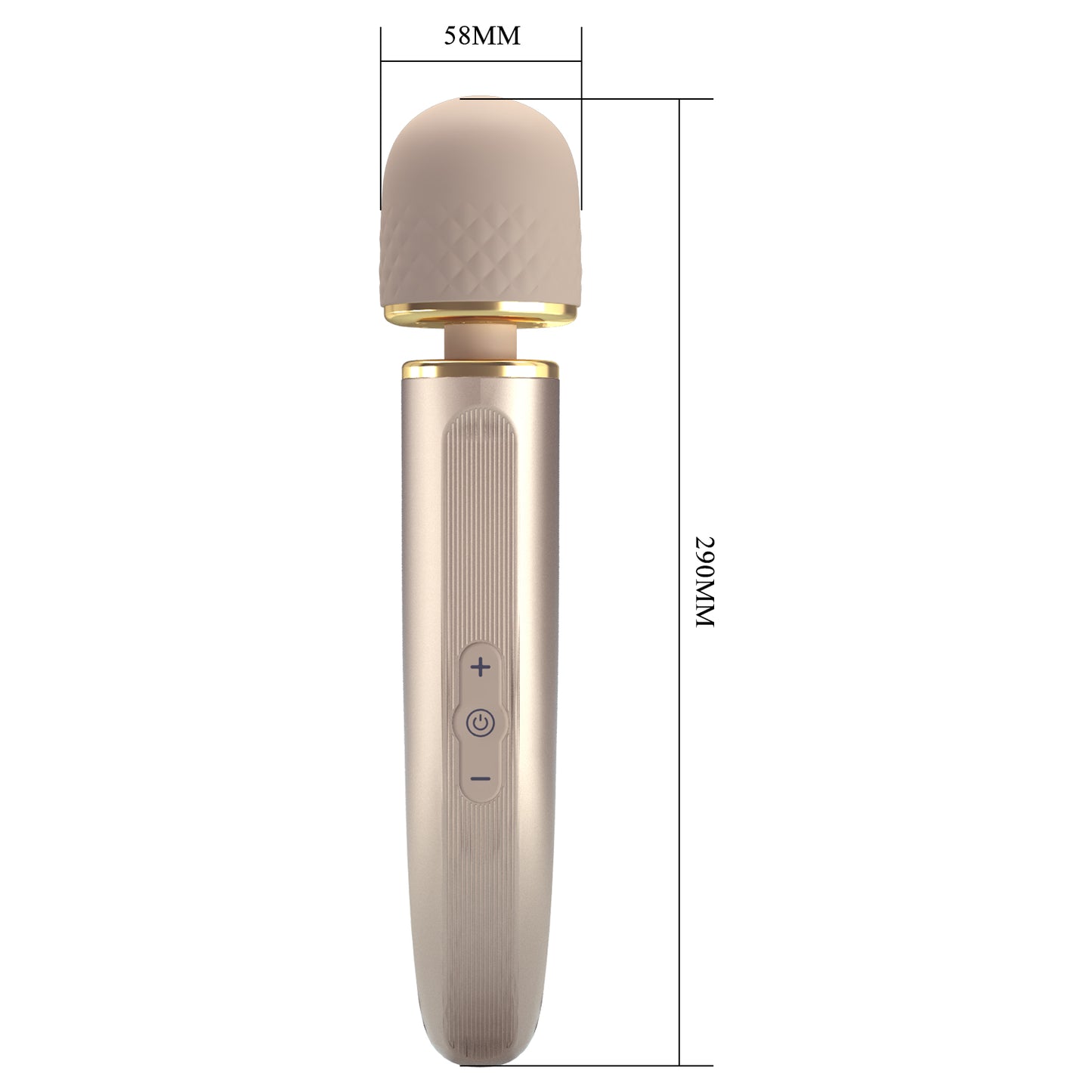 Pretty Love Charming Massager 11.4" Vibrator Massage Wand Rose Gold