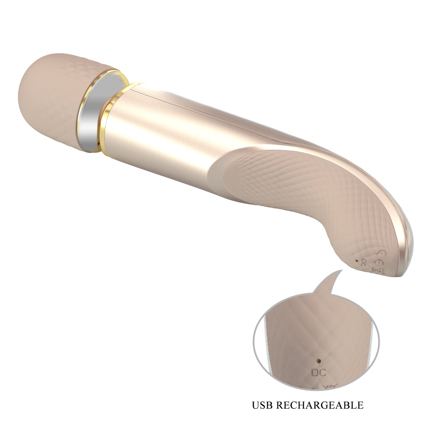 Pretty Love Charming Massager 11.4" Vibrator Massage Wand Rose Gold
