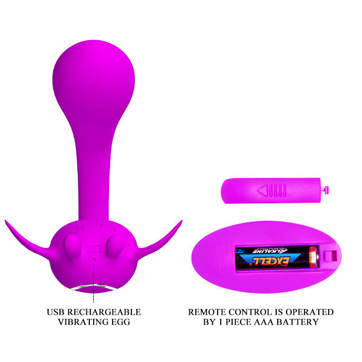 Pretty Love Chimera C-Shaped Vibrator with Remote
