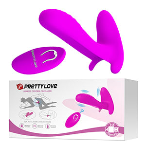 Pretty Love Luciana Panty or Finger Vibrator Purple with Remote Control
