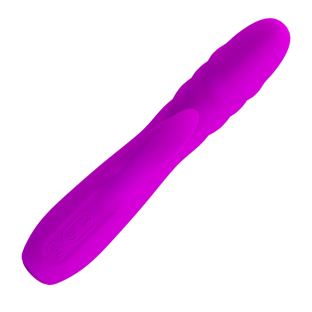 Party Up Bob Thrusting Rabbit Vibrator Purple