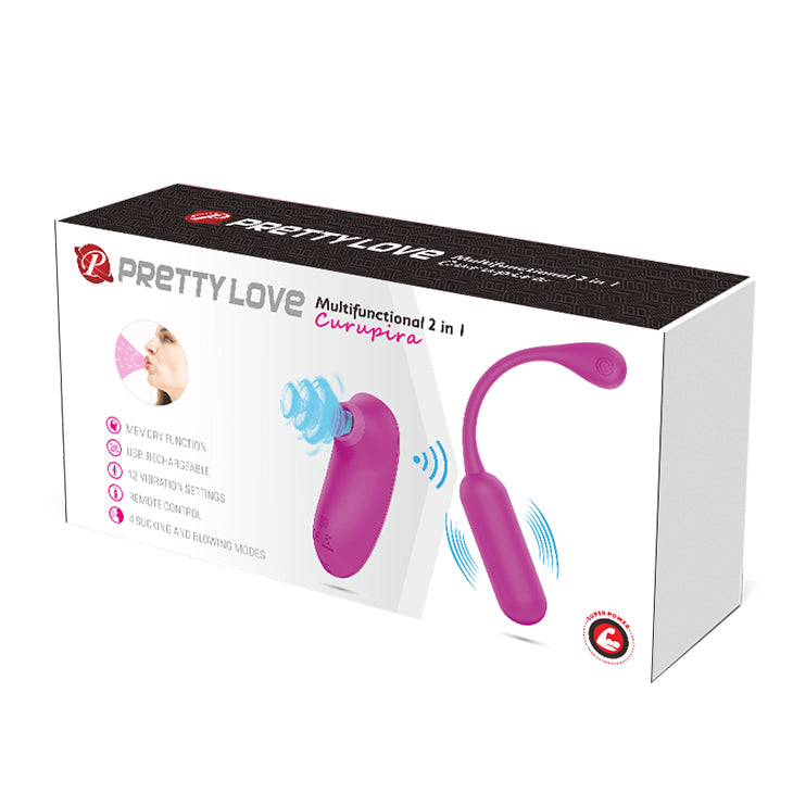 Pretty Love Curupira Vibrating Wireless Control Sucking Egg