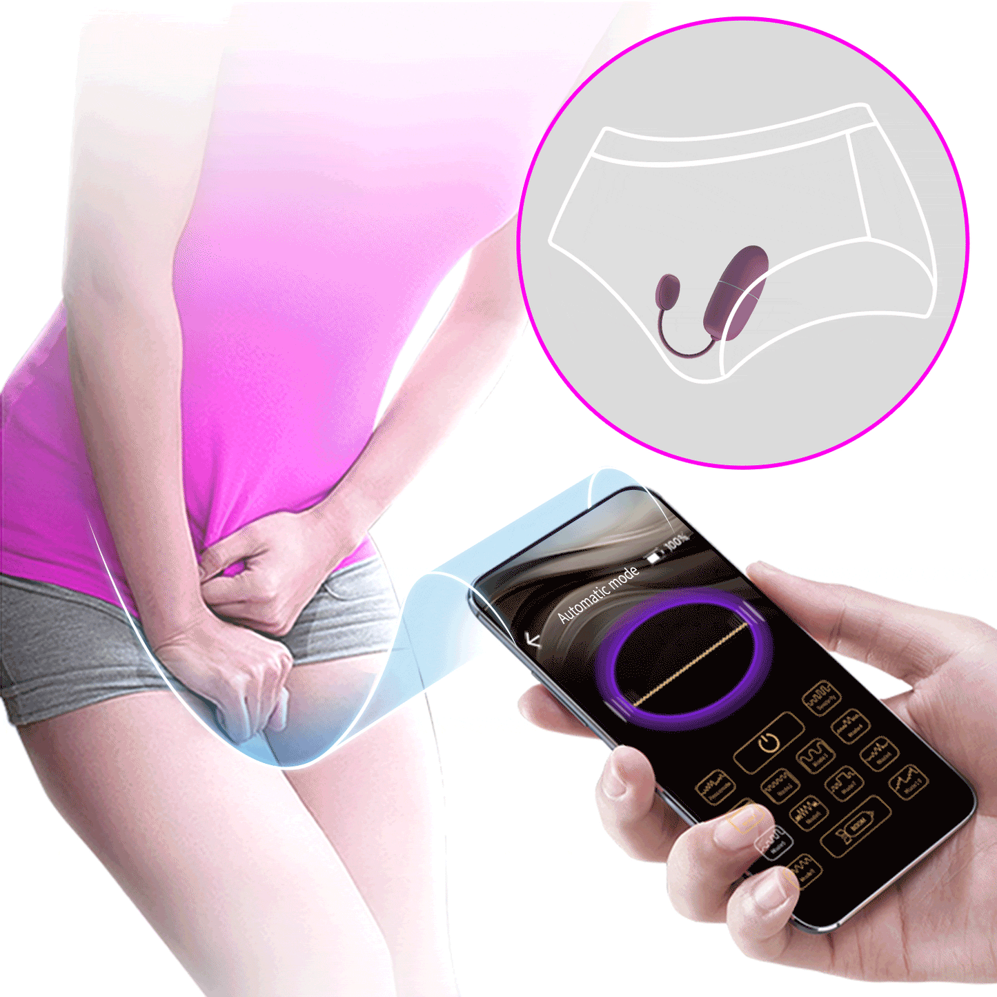 Pretty Love Nymph Vibrating App Control Egg Byzantium