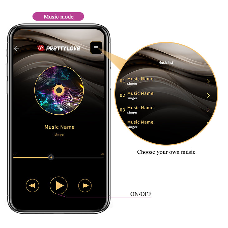 Pretty Love Nymph Vibrating App Control Egg Purple