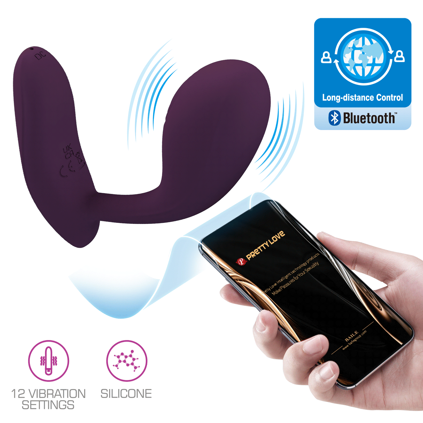 Pretty Love Baird G-Spot Vibrator Byzantium (App)