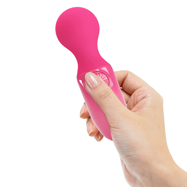 Pretty Love Little Cute Mini Stick Massager Vibrator Hot Pink