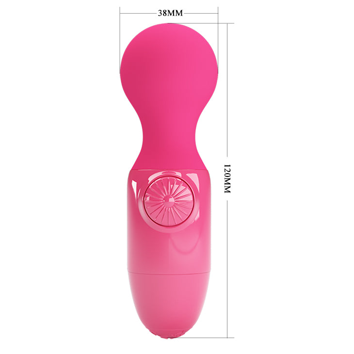 Pretty Love Little Cute Mini Stick Massager Vibrator Hot Pink