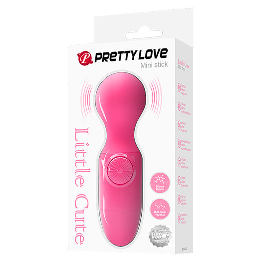 Pretty Love Little Cute Mini Stick Massager Vibrator Hot Pink