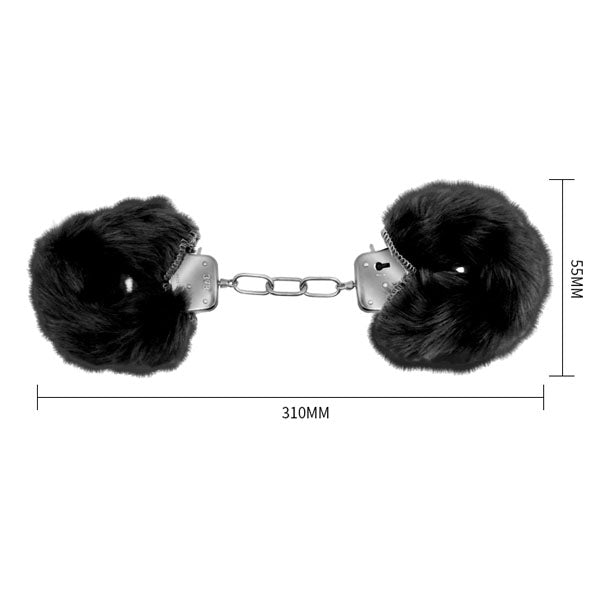 Baile Fluffy Handcuffs Black