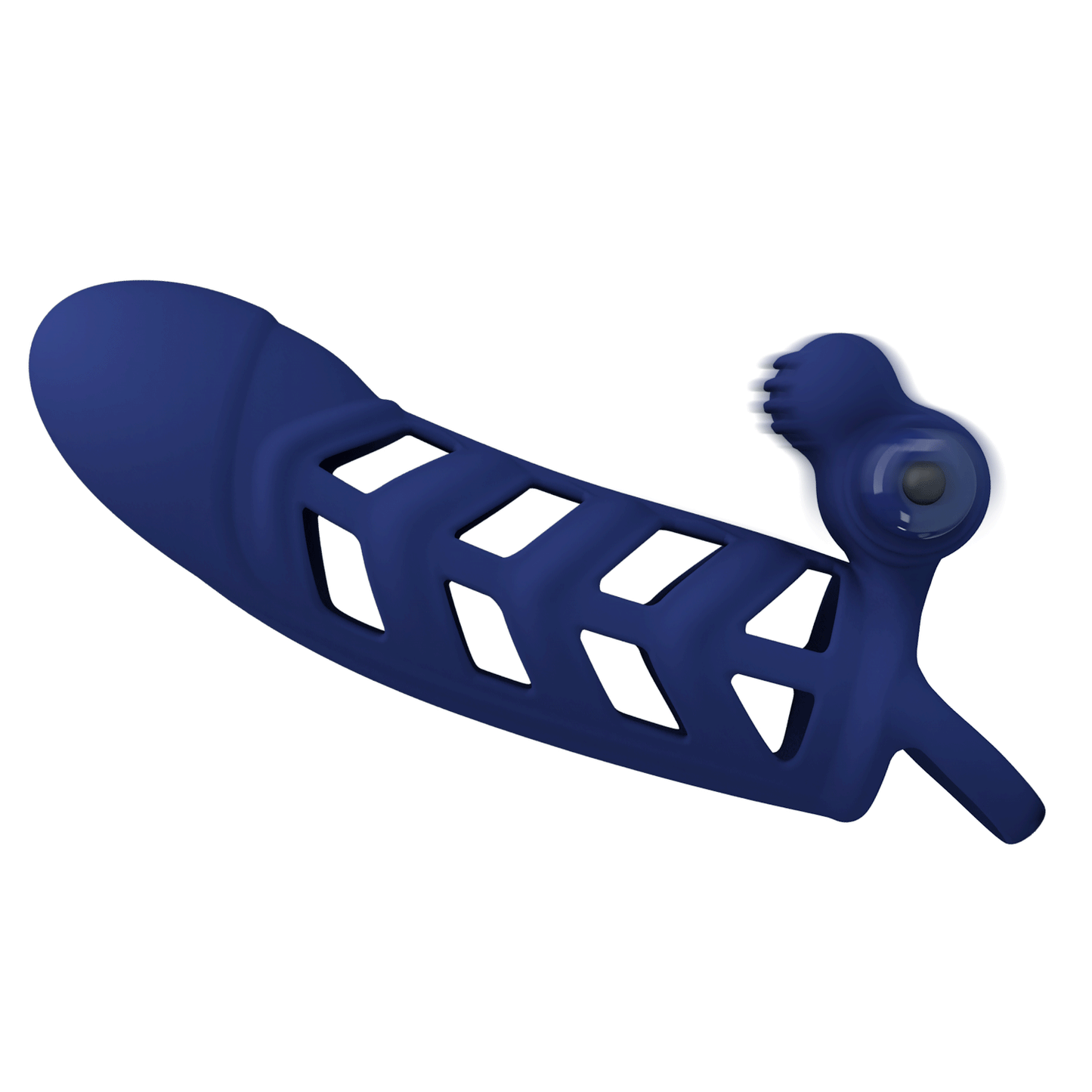 Pretty Love Altaf Vibrating Cock Sleeve Navy Blue