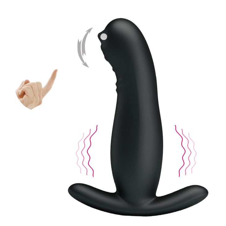 Pretty Love Tickling Vibrating Prostrate Massager Black