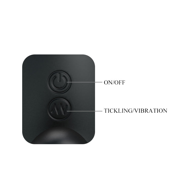 Pretty Love Tickling Vibrating Prostrate Massager Black
