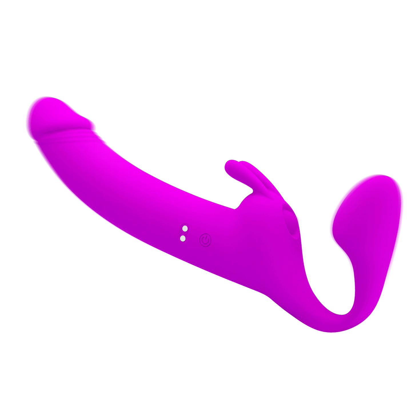 Party Up Oliver Vibrating Strapless Strap-On Purple