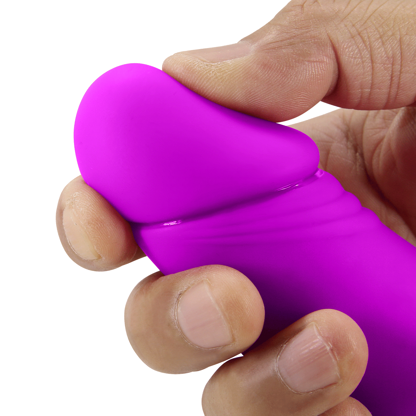 Party Up Oliver Vibrating Strapless Strap-On Purple