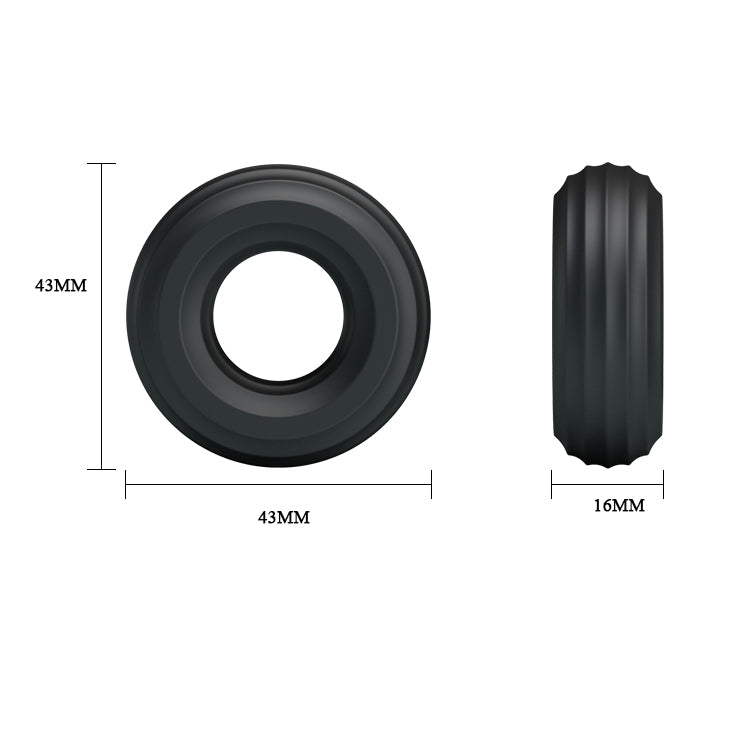 Baile Cock Ring Triple Pack Black