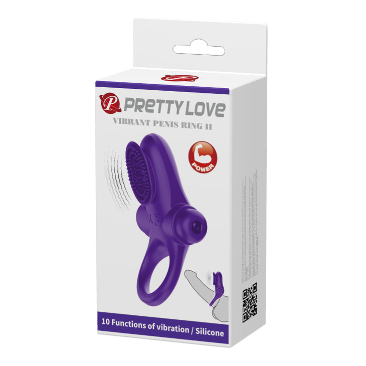 Pretty Love Couples Vibrating Cock Ring II Purple