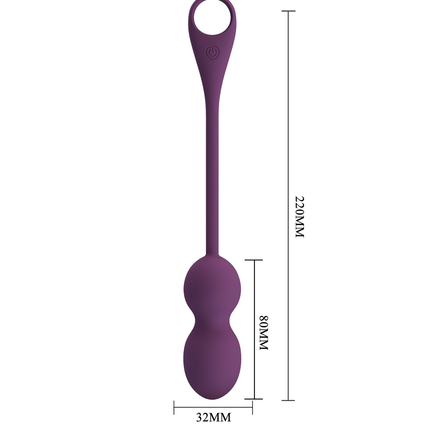 Pretty Love Elvira Kegel Ball Vibrator with App Control Dark Purple