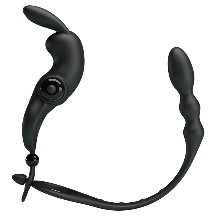Pretty Love Vibrating Penis Sleeve V - Cock Ring And Anal Plug