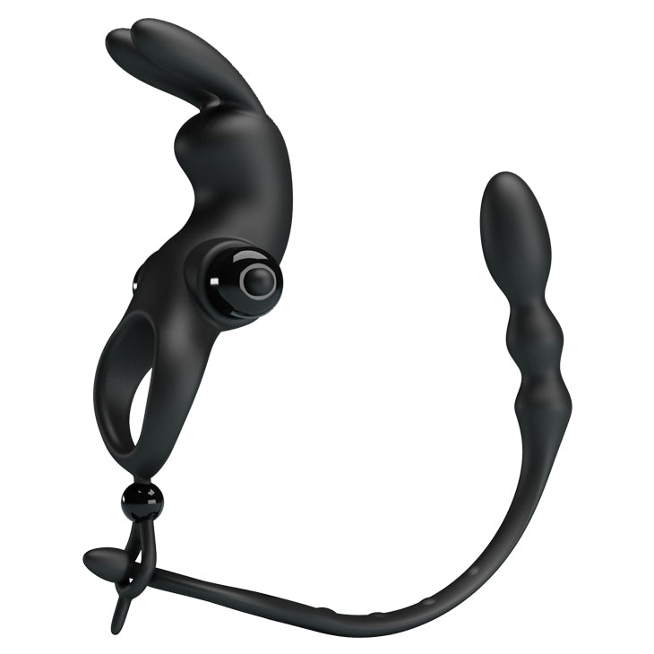 Pretty Love Vibrating Penis Sleeve V - Cock Ring And Anal Plug