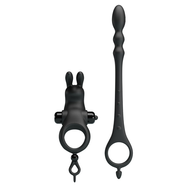 Pretty Love Vibrating Penis Sleeve V - Cock Ring And Anal Plug