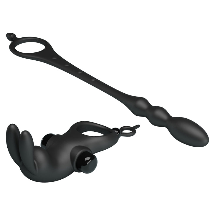 Pretty Love Vibrating Penis Sleeve V - Cock Ring And Anal Plug
