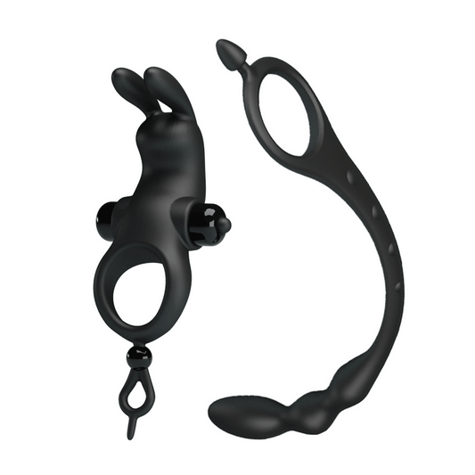 Pretty Love Vibrating Penis Sleeve V - Cock Ring And Anal Plug