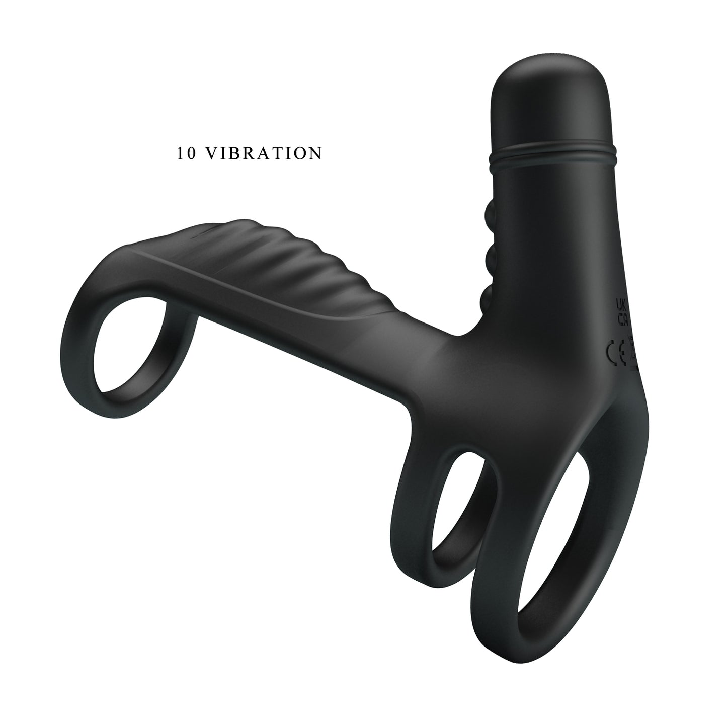Pretty Love Vibrating Penis Sling Black